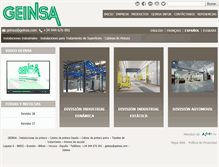 Tablet Screenshot of geinsa.com